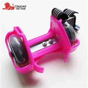 Bánh xe trượt lắp giầy phát sáng flashing roller màu hồng FR001-H