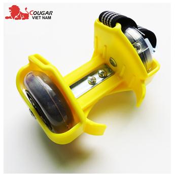 Bánh xe trượt lắp giầy phát sáng flashing roller màu vàng FR001-V