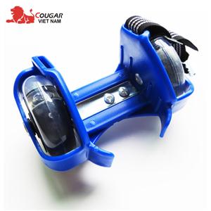 Bánh xe trượt lắp giầy phát sáng flashing roller màu xanh dương FR001-XD
