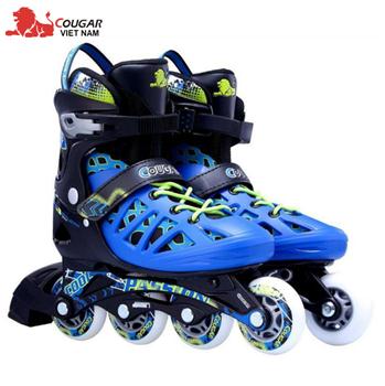 Giầy trượt patin size chân to Cougar 308N - Xanh đen