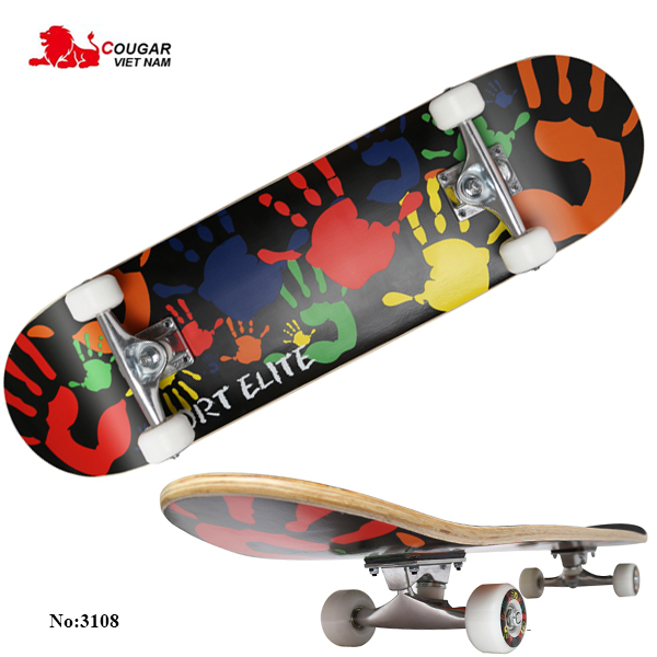 Ván trượt skateboard cao cấp sắc màu 3108-SM