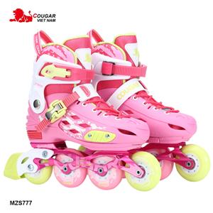 Giày trượt patin cougar cao cấp màu hồng MZS777-H