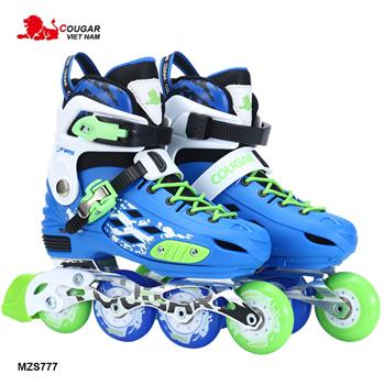 Giày trượt patin cougar cao cấp màu xanh dương MZS777-XD