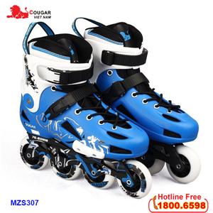 Giày trượt patin Cougar bánh mềm cao cấp MZS307 xanh đen