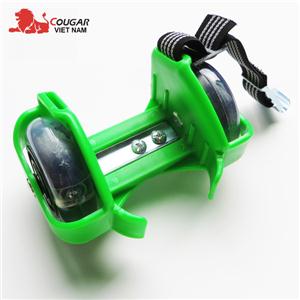 Bánh xe trượt lắp giầy phát sáng flashing roller màu xanh lá FR001-XL